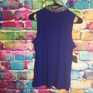 Blue Blouse with blue and silver dazzle